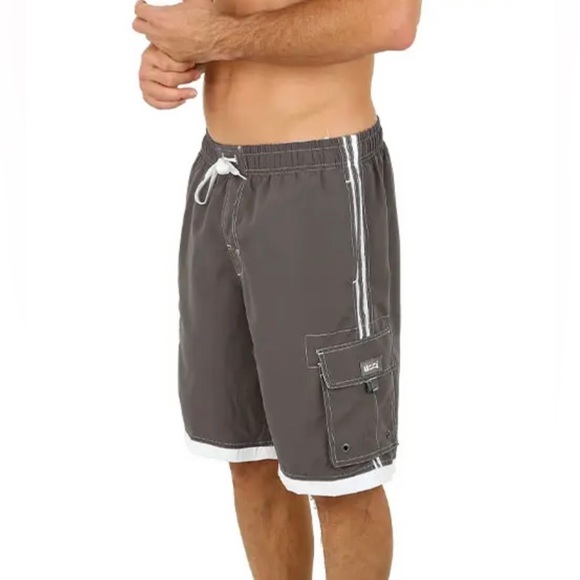 Men’s Cargo Swim Trunks - Picture 1 of 10